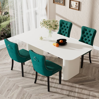 MDF Dining Table Set for 4-6