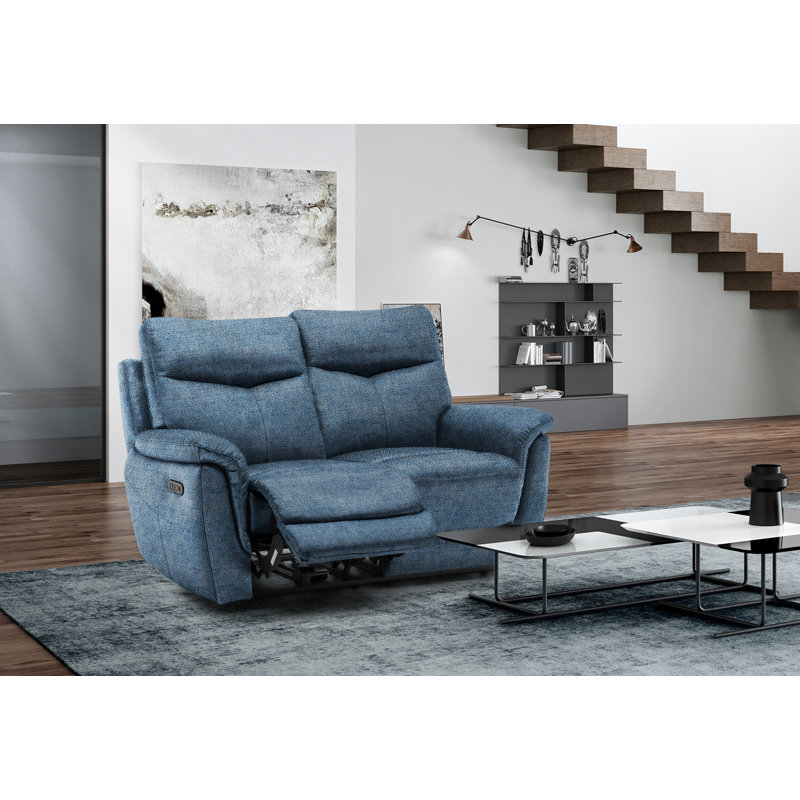 Holland 2 Seater Power Recliner, Sky