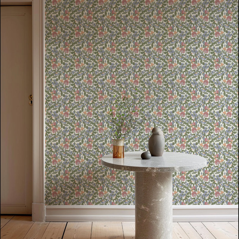 Budding Grove - Wallpaper, Spring Blossom, Peel & Stick