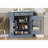 Modern Freestanding Kitchen Pantry,Buffet Food Storage, Coffee Bar Cabinet With Drawer, 2 Adjustable Shelves And 2 Door Shelves-1509159893
