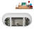 67" Streamline Soaking Freestanding Tub and Tray With Internal Drain-101687002