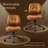 Modern Suede Task Chair With Padded Arms, Adjustable Home Office Desk Chair, Executive Swivel Chair With Wheels-1429392308