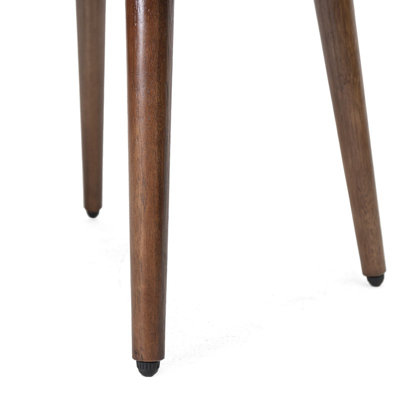 Table de chevet en bois d'acacia Romaro avec 2 tiroirs coulissants, Brun moyen