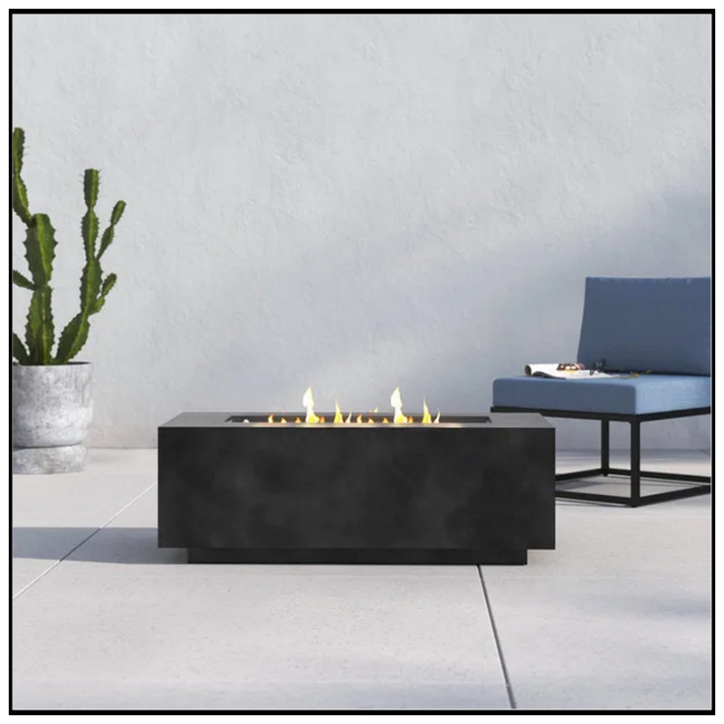 Durable Concrete Propane Outdoor Fire Pit Table