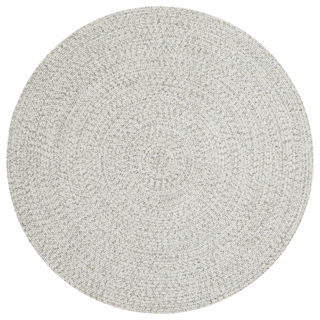 Machine Woven Light Grey Indoor/Outdoor Rug