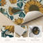 Tapis de cuisine tournesol antidérapant lavable