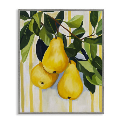 Giclée encadrée Pears on Lush Branch, design par Yen