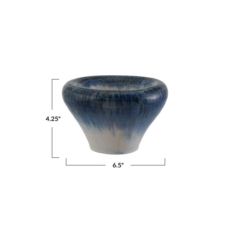 Stoneware Bowl in Reactive Glaze and