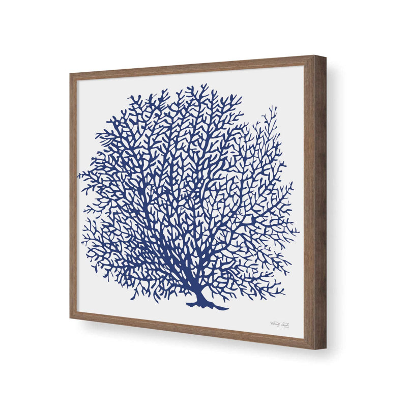 Impression sur toile «Marine Coral I» par Cindy Jacobs, L 20 po x H 20 po, Brun, Impression encadrée