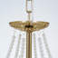 Lustre en cristal 24 "en forme de coquillage
