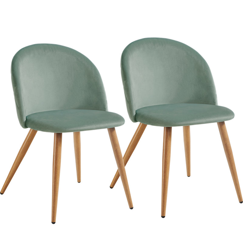 45cm H Velvet Upholstered Accent, Green