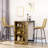 Rattan Bar Stools Set Of 2, 26" Counter Height Barstools, Boho Kitchen Island Stools With Breathable Wicker Seat And Back, Yellow-1398488383