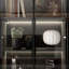 63'' W Large Display Case Curio Cabinet With 6 Drawers & LED Light