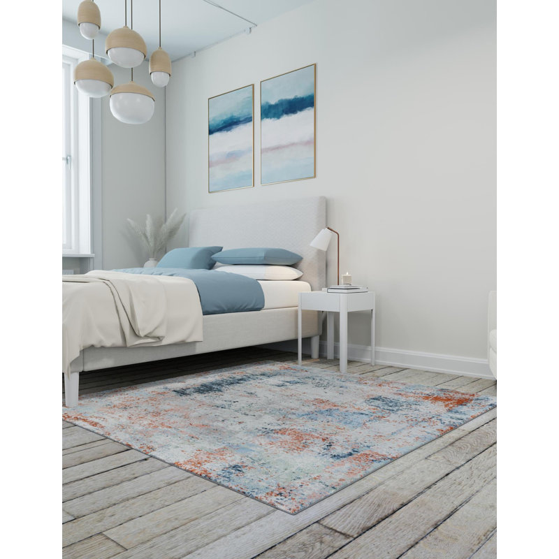 Hankinson Abstract Indoor Rug, Square 7'10"