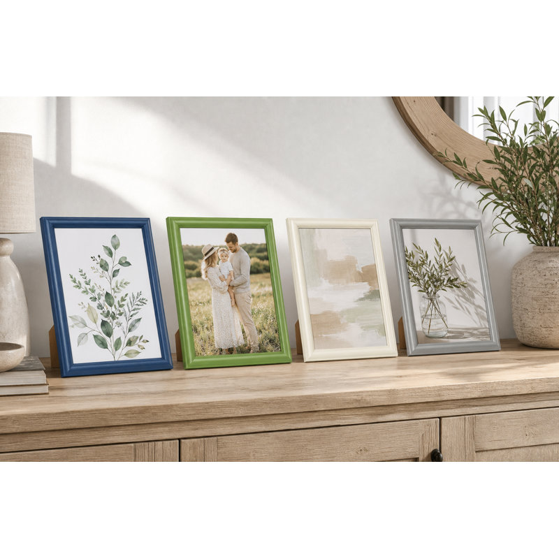 Gallery Picture Frame Set for Wall or Tabletop Display, Real Glass, 5" x 7"