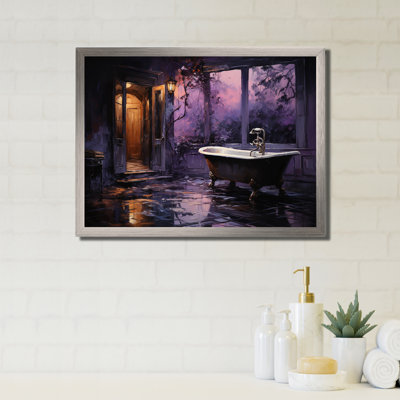«Bathroom Midnight Serenade» - Art mural de salle de bain