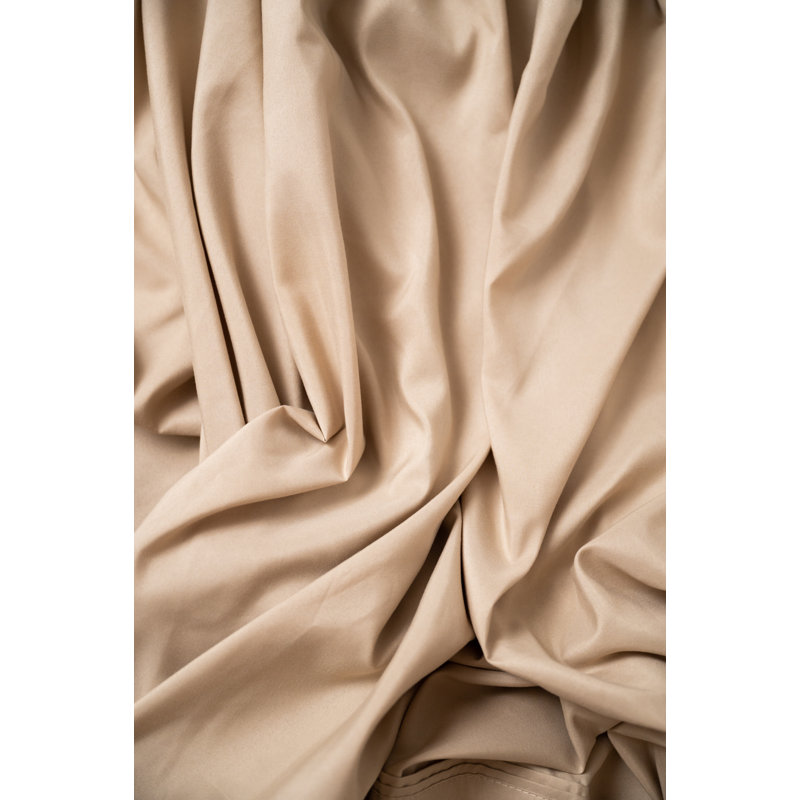 Omne Sleep 4-Piece Khaki Microplush And Bamboo Hypoallergenic Sheet Set, Full Sheet Set, Khaki