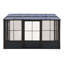 Gazebo Penguin Florence Wall Mounted Solarium 8 Ft x 12 Ft Polycarbonate Roof In Black-109048640