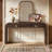 Faelina 60" Wood Console Table with Drawers– Handcrafted Elegance with Sleek Curves-1128864717-1126462363