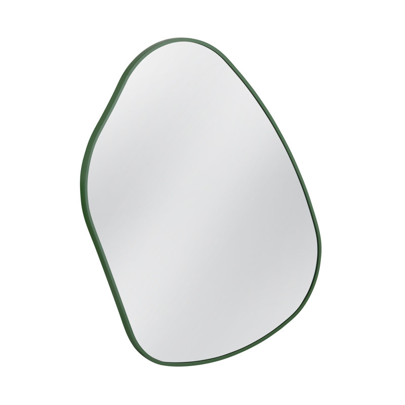 Miroir mural rectangulaire en bois Amaya, Vert