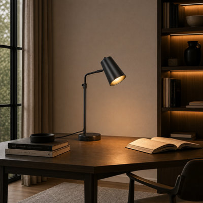 Vazquez 20" Brass Desk Lamp