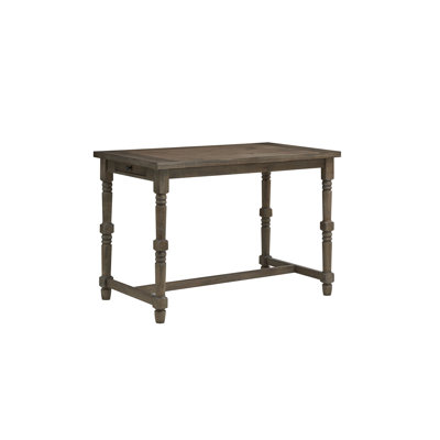 Table de bar avec tiroirs de rangement intégrés gris rustique 54 po x 32 po x 36 po