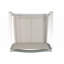 Tabourets 29,50 "avec structure en aluminium antirouille argenté, ensemble de 2