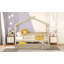 Lit double en bois avec lit gigogne simple