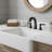 3 Hole Bathroom Sink Faucet with 2 Handles and Drain Assembly-120650246