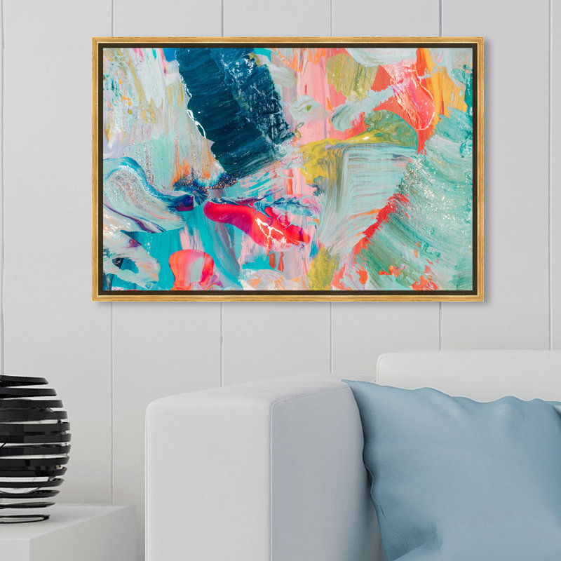«Abstract That Love Feeling», impression sur toile, Toile encadrée, H 20 po x l 30 po, White