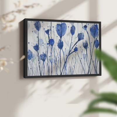 Jardin bleu - impression encadrée - réaménageable