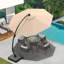 Parasol en porte-à-faux décalé en aluminium pour terrasse 11 pi Yoko-580637613
