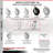4-Piece Pneumatic Rubber Caster Set