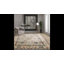 Tapis oriental en laine noué à la main en gris / beige / orange-149550996