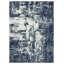 Tapis bleu / gris à motif abstrait Elledge-1740628465