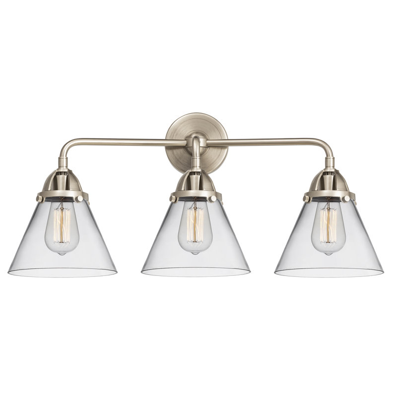 Shauna 3 - Light Vanity Light, LED, Clear, Brushed Satin Nickel