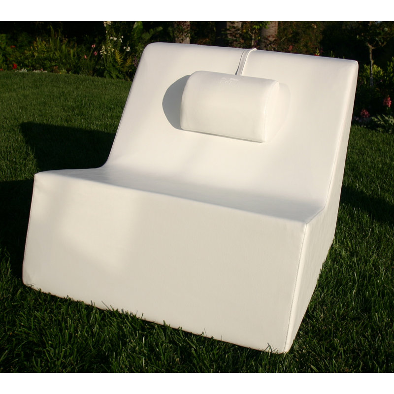 Check Outdoor 3 - Piece Conversation Set, Chill White
