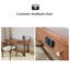 Bureau d'écriture rectangulaire en bois massif avec tiroirs Black Walnut-536252891-536252893