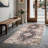 GLN Rugs Vintage Collection - Machine Washable Area Rug, Vintage Washable Rug, Non Slip Area Rug, Low Pile Living Room Rug, Bedroom Rug, Bathroom Rug - Easy Clean (Multicolor Rug)-66446134