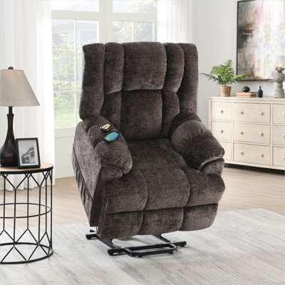 Recliner combining Metal Frame and Reclining Seat with Living Room Comfort and Velvet Upholstery