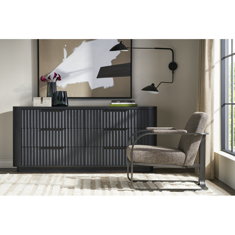 Grandhaven By Michael Weiss 6 - Drawer Solid Wood Dresser, Dove Gray