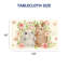 Nappe à motif floral aquarelle