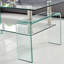 Table basse en verre transparent pour le salon - rangement à 2 couches, mobilier de salle de recours moderne avec rangement