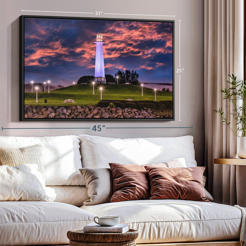 Long Beach, impression sur toile, H 9 po x l 13 po