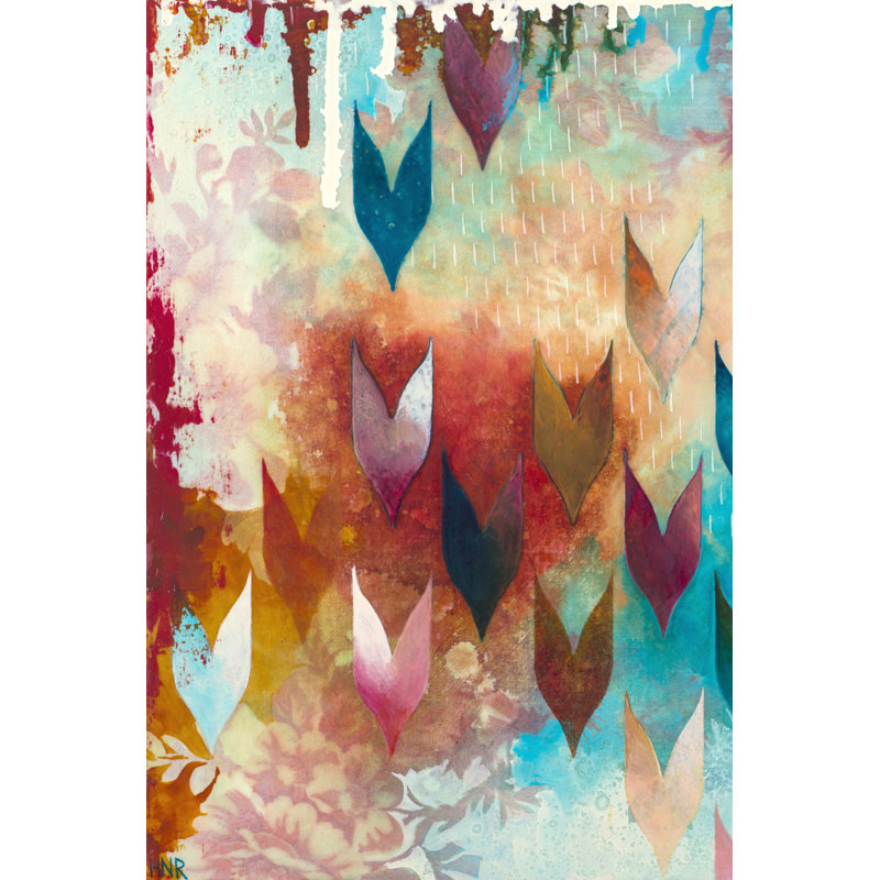 Dewy I - Wrapped Canvas Painting, 122 cm H x 81 cm W, Black Floater Framed