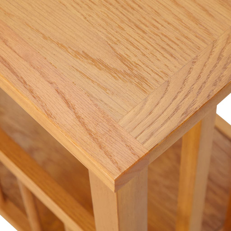 Demetricia Glass End Table with Storage