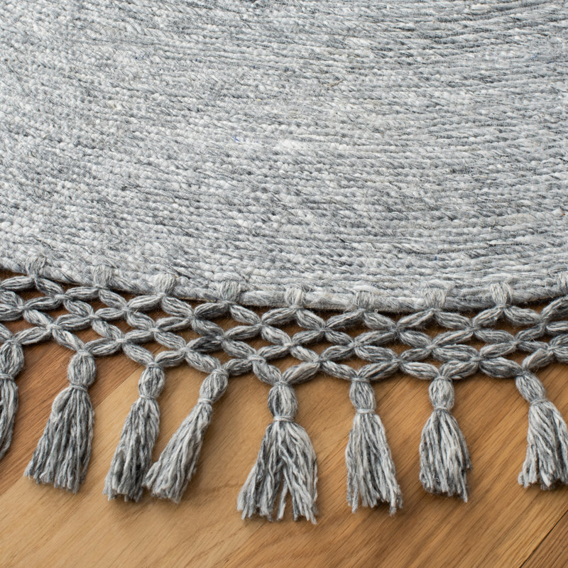 Cuellar Hand Tufted Performance Rug, Round 6'