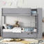Lit superposé avec 2 tiroirs et armoire à couches multiples-176398162-176398161