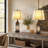 ChenJoss 25" Table Lamp Set With Night Light And USB Ports, suitable for bedrooms, living rooms, desks, and offices