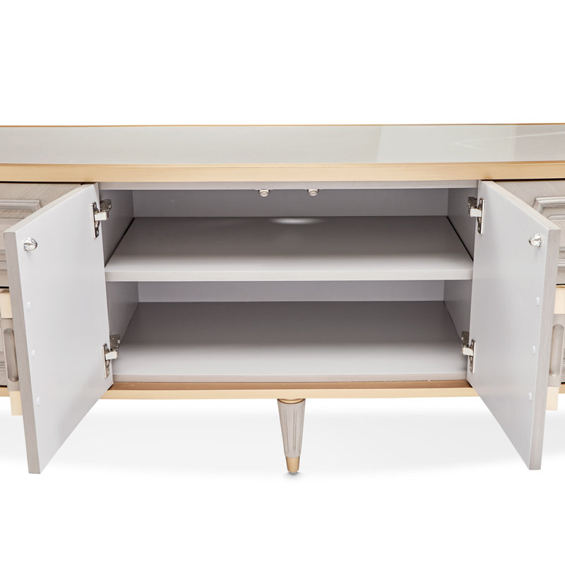 St. Charles Media Cabinet - Dove Gray